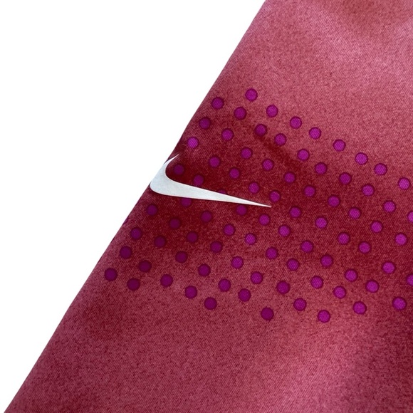 Nike Dri-Fit One Leggings Pink High Rise Tight Fit Full Length Training Girls L - Picture 2 of 7